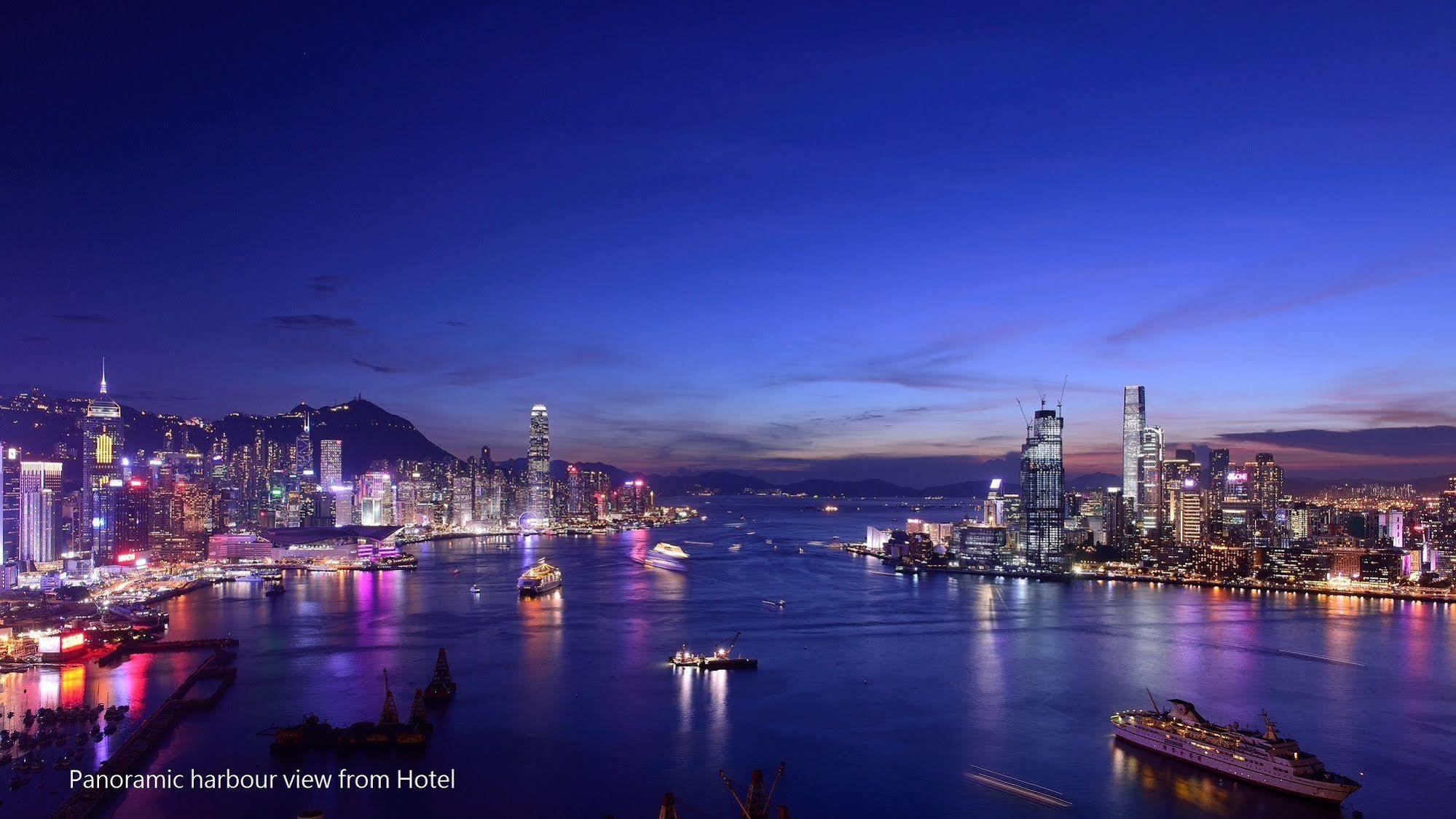 Harbour Grand Hong Kong Hotell Eksteriør bilde Victoria Harbour view from Hotel